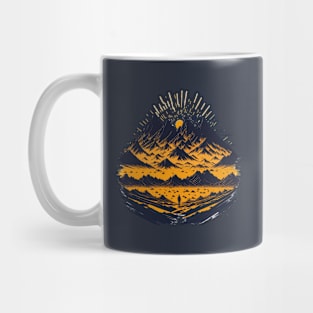 mountains and sun Mug